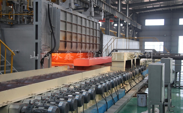 鍛造廠中加熱后的鍛件坯料